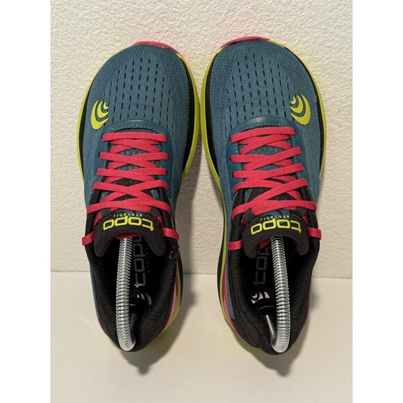 Topo Athletic Womens Ultrafly 3 Running Shoes Sz 6.5 Emerald/Fuchsia Trail Hike - Picture 9 of 15